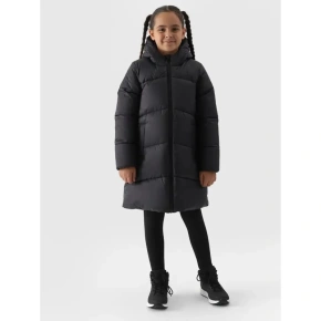 Dievčenská dlhá bunda Jr JWAW24TDJAF455-20S Black - 4F