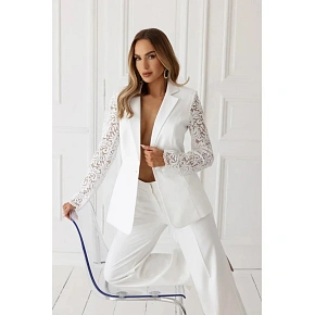 Dámska bunda M865 ecru - Moe