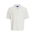 Jack&Jones pánska košeľa JORPAROS KNIT ESTER SS CROCHET POLO 12272562 SEA SALT