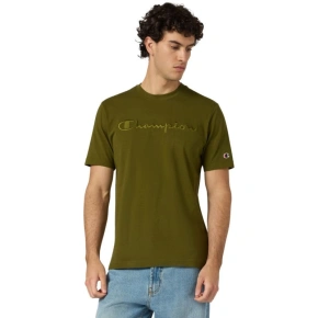 Pánske tričko Champion SS Tee olive 220273 GS585 pánske