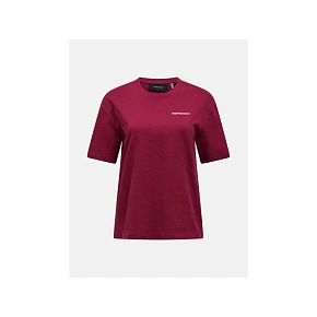 Tričko PEAK PERFORMANCE W Graphic Tee v bordovej farbe Tričko PEAK PERFORMANCE W Graphic Tee v bordovej farbe