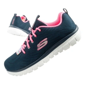 Skechers Graceful-Get Dámske športové topánky Pohodlné ľahké priedušné Dark Blue Women's
