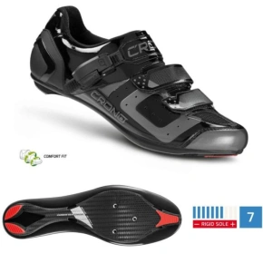 CRONO cestná obuv CR-3 black 43 nylon