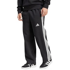 Pánske nohavice adidas Essentials Three Stripes Fleece Wide Leg Pants Black JM1770 Pánske nohavice adidas Essentials Three Stripes Fleece Wide Leg Pants Black JM1770