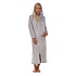 Dámsky dlhý župan s kapucňou na zips SIENA 3656 9151 Light Grey - Vestis