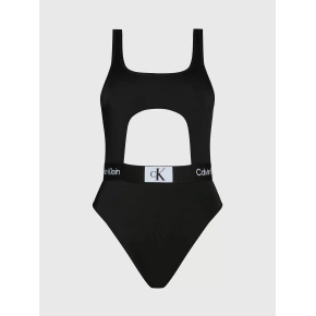 Dámske jednodielne plavky KW0KW02357 BEH black - Calvin Klein