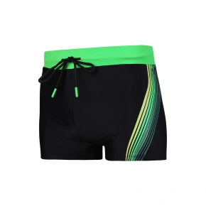 Pánske plavky KMS1800-002 čierno-zelené - Moraj