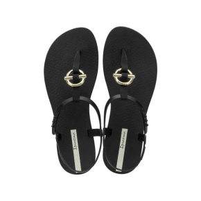 Ipanema Sandal Class Women's Flip Flop Sandals Fashion Black with Gold Women's
