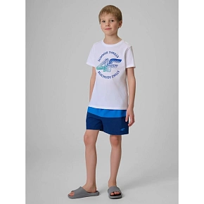 Chlapčenské plážové šortky boardshorts 4F 4FJWSS26UBDSM203-31S