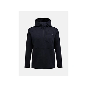 Pánska mikina PEAK PERFORMANCE M Trail Polartec Zip Hood, čierna Pánska mikina PEAK PERFORMANCE M Trail Polartec Zip Hood, čierna