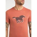Pánske tričko Aaron C Print M 1009522 7103 - Mustang