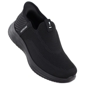 Dámska športová obuv slip on black Potocki BK01312