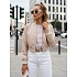 Dámska kožená bunda SANTOL TY4339 beige - FashionStreet