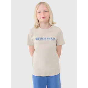 Chlapčenské bavlnené tričko 4F 4FJWSS25TTSHM2186-12S Chlapčenské bavlnené tričko 4F 4FJWSS25TTSHM2186-12S