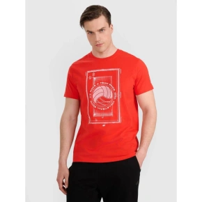 Pánske pravidelné volejbalové tričko s potlačou 4F 4FRAW25TTSHM3236-62S pánske Pánske pravidelné volejbalové tričko s potlačou 4F 4FRAW25TTSHM3236-62S pánske