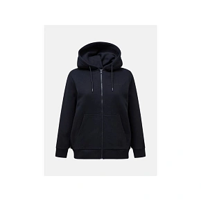 Dámska mikina Peak Performance W Original Small Logo Zip, čierna