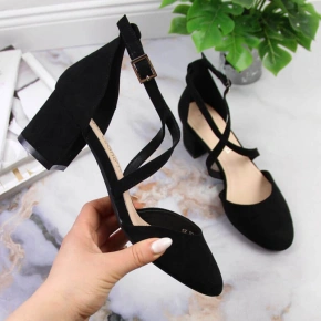 Sergio Leone W SK365A čierne sandále s remienkami