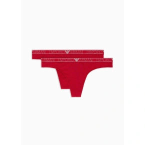 Dámske tangá 2PACK 163333 3F223 00173 červené - Emporio Armani