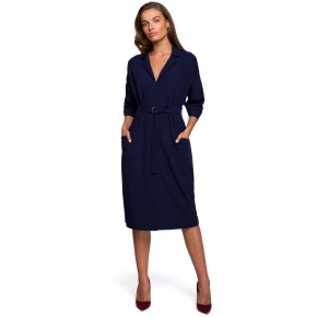 Denné šaty S230 tmavomodré - Stylove