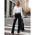 Dámske džínsy s vysokým pásom UY2911 tmavomodré - FashionStreet