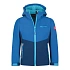 Trollkids Kristiansand Softshellová bunda Alpine Blue/Dark Indigo/Basen Blue (320-144)