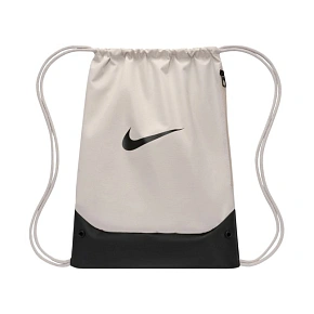 Taška na obuv Nike Brasilia svetlo šedá a čierna IB4409 072 Taška na obuv Nike Brasilia svetlo šedá a čierna IB4409 072