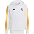 Adidas Real Madrid Detská mikina s kapucňou White KG2953