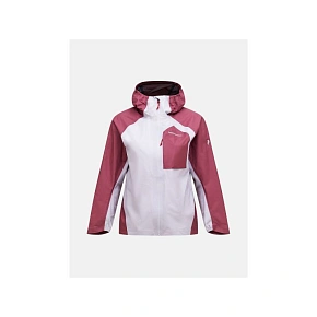Dámska bunda PEAK PERFORMANCE W Trail Hipe 3L Shell Jacket, sivá Dámska bunda PEAK PERFORMANCE W Trail Hipe 3L Shell Jacket, sivá
