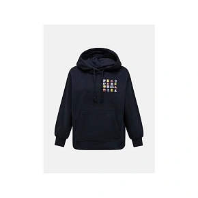 Dámska mikina PEAK PERFORMANCE W Terry Graphic Hood, čierna Dámska mikina PEAK PERFORMANCE W Terry Graphic Hood, čierna
