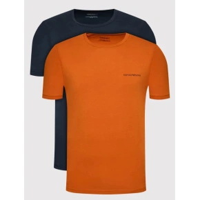 Pánske tričko - 111267 2R717 03563 - oranžová/tm.modrá - Emporio Armani