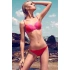 Dámske plavky dvojdielne bikiny 2COLOR dvojfarebné červené - Červená - OEM
