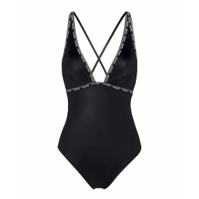 Dámske jednodielne plavky KW0KW02075-BEH - Calvin Klein