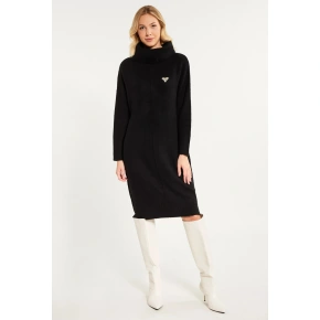 Dámske pletené šaty DREB610-020 Black - Monnari
