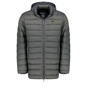 Geographical Norway Pánska bunda AMIGOMAP LONG HOOD DB DGREY MEN 233 DARK GREY (WZ5086H/GN-GRIS FONCÉ)