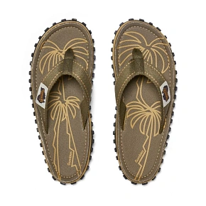 Pánske žabky Gumbies ISLANDER FLIP-FLOP PALM LEAF KHAKI