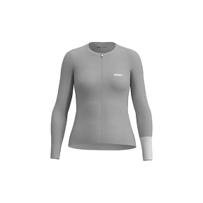 Cyklistické tričko POC W's Cadence L/S Jersey, sivé Cyklistické tričko POC W's Cadence L/S Jersey, sivé