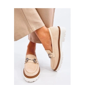 Dámske poltopánky / mokasíny model MM848 Light beige - Seastar