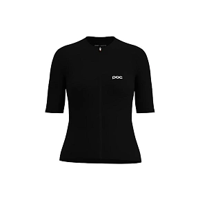 Cyklistické tričko POC W's Cadence Jersey, čierne