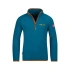 Unisex fleecová mikina Trollkids Kids Nordland Half Zip deep lagoon/cinnamon lightweight and breathable blue (707-178)