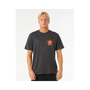 Tričko RIP CURL Shaper Address Tee, čierne Tričko RIP CURL Shaper Address Tee, čierne