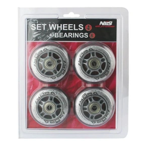 PU 70x24 82A TRANSPARENT (4 ks) + ABEC-7 (8 ks) NILS EXTREME KIT