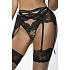 Dámske tangá String V-10718 Black with beige - Axami