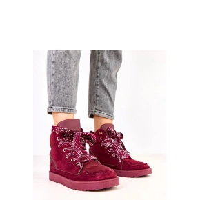 Športová zimná obuv C2077 burgundy -Solea