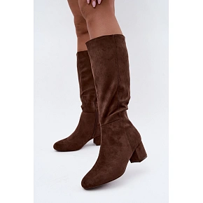 Dámske čižmy HY62-8131 hnedé – FashionStreet