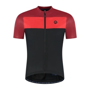 Rogelli CORE BLOCK dres čierny/červený 7XL Rogelli CORE BLOCK dres čierny/červený 7XL