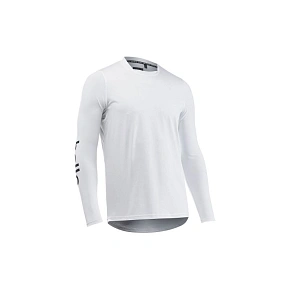 Cyklistické tričko NORTHWAVE Bomb Hello Goodbye Jersey s dlhým rukávom, biele