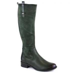 Dámske zateplené čižmy ASA198-22 / JEZ410C Dark green - Jezzi