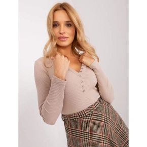 Béžová pruhovaná blúzka BASIC FEEL GOOD (RV-BZ-9209.36P)