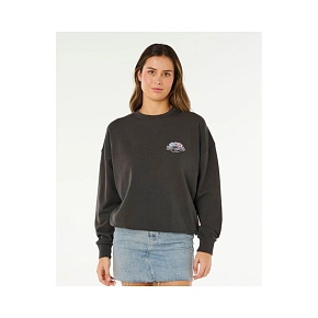 Dámska mikina RIP CURL Bells Heritage Crew, čierna, pánska Dámska mikina RIP CURL Bells Heritage Crew, čierna, pánska