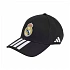 Čiapka s kšiltom adidas Real Madrid, čierno-biela, KQ9575